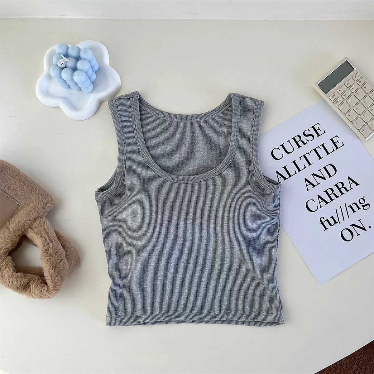 women's camisole top with bra pads for inner wear: