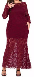 Plus Size Women's Knit Denim Dress (12)
