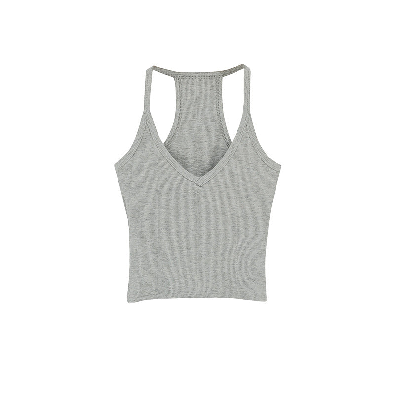 Women's Exquisite Threaded V-Neck Suspender Top - Summer High-End Design Innerwear