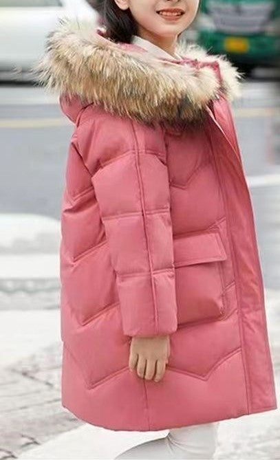 Girls' Puffer Hooded Jacket (26)