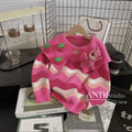 Girls Cozy Cartoon Bear Collar Sweater