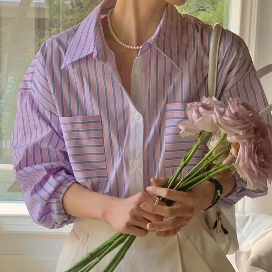 Women - Minimalist Long Sleeve Top for Spring & Autumn