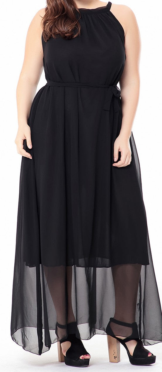 Plus Size Women's Knit Denim Dress (5)