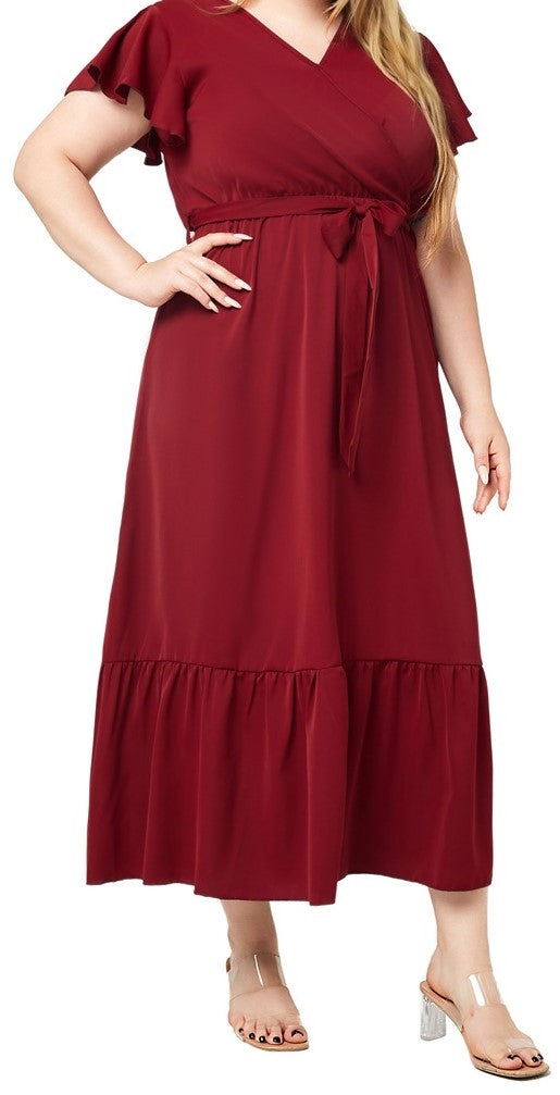 Plus Size Women's Knit Denim Dress (55)