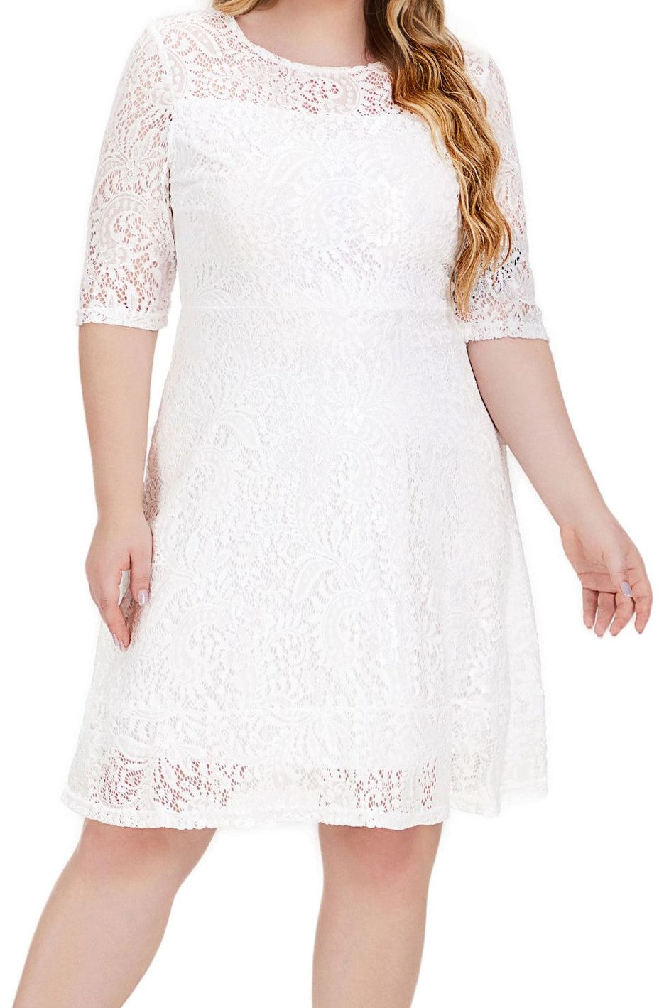 Plus Size Women's Knit Denim Dress (24)