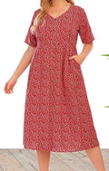 Plus Size Women's Knit Denim Dress (28)