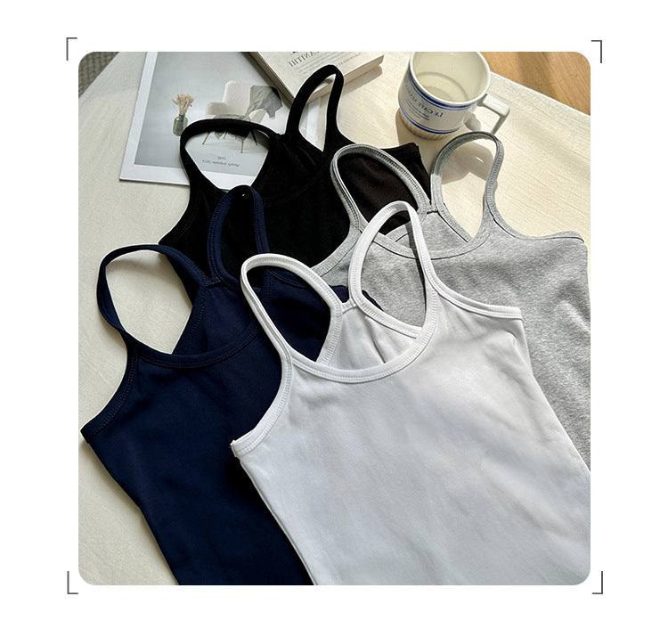 Women's Unique Hottie Camisole Vest - Summer Pure Color Fitted Top