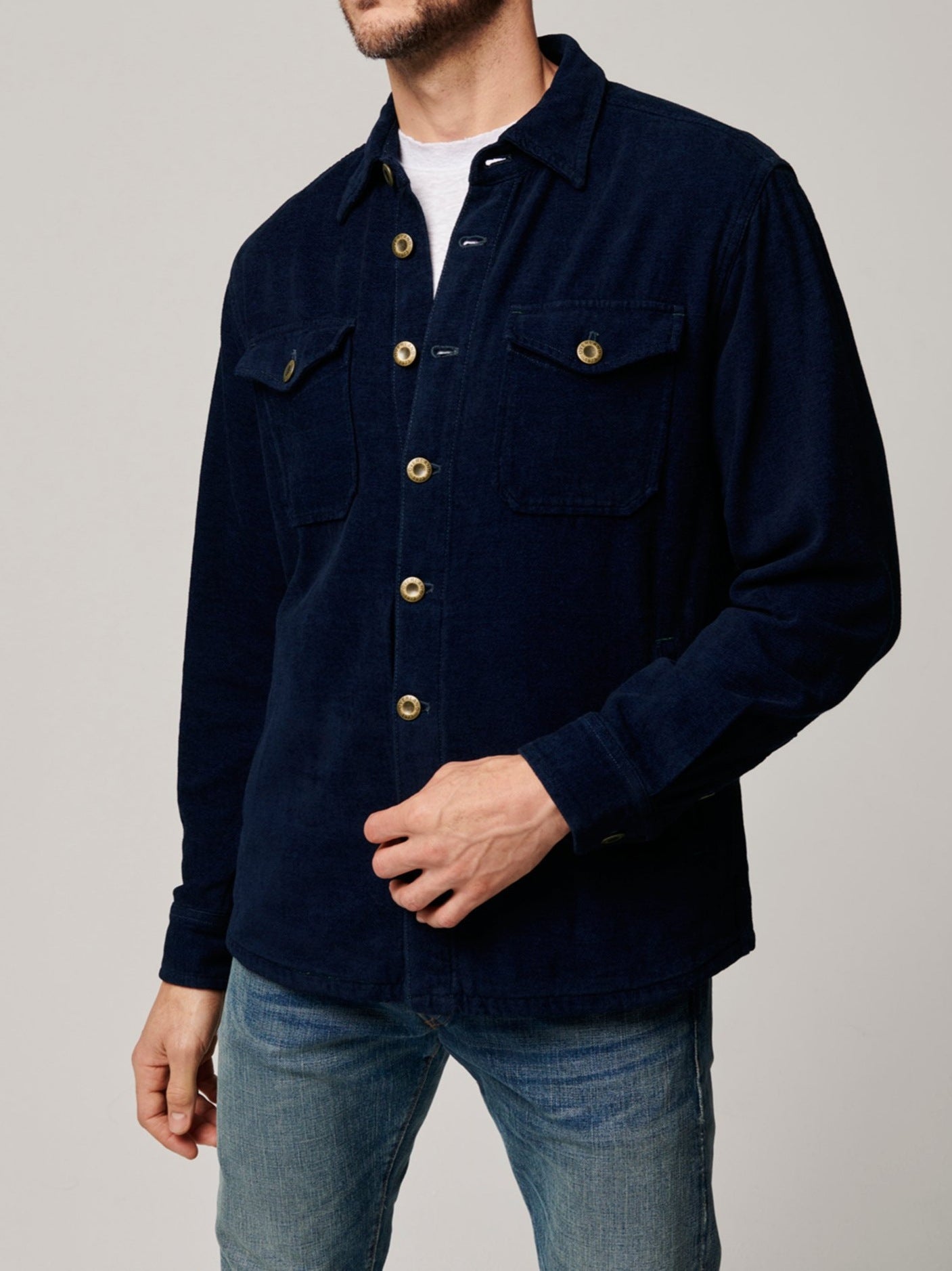 Multi-Pocket Casual Workwear Men’s Long-Sleeve Jacket