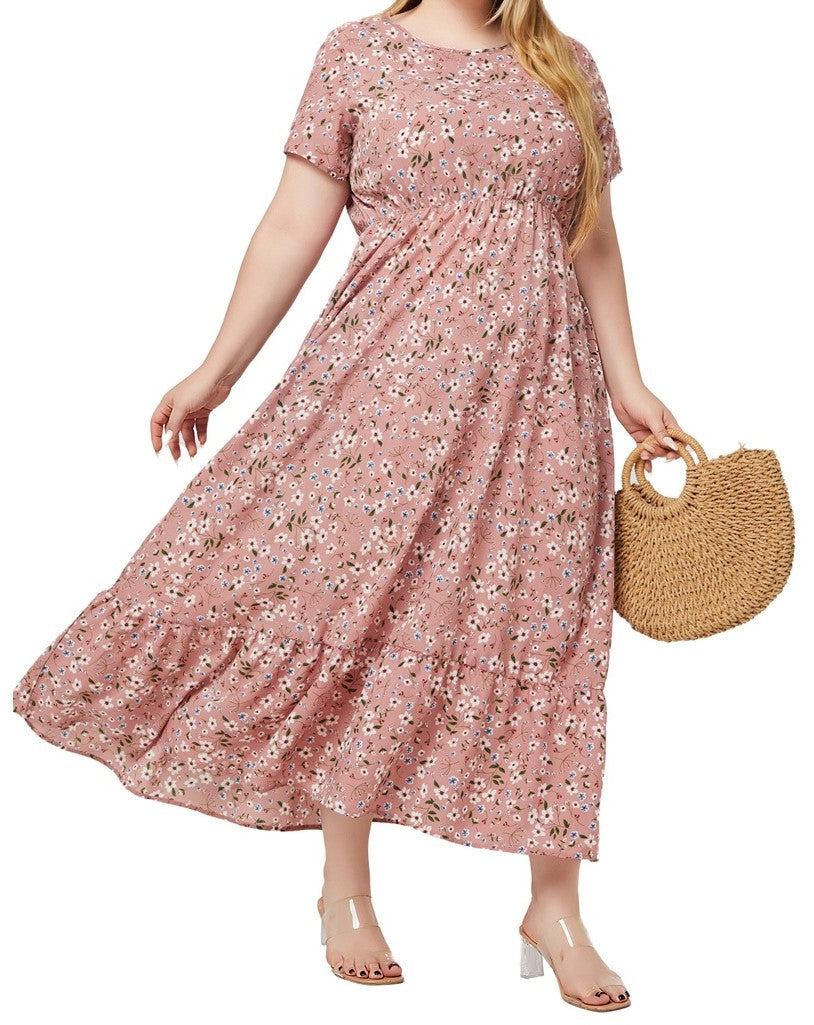 Plus Size Women's Knit Denim Dress (8)