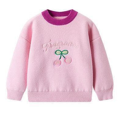 Cozy Velvet Knit One Piece Pullover for Girls