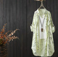 Women's Letter-Printed Mid-Length Shirt - Casual Summer Cardigan & Sun Protection