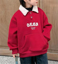 Festive Warm Collared Sweatshirt for Boys