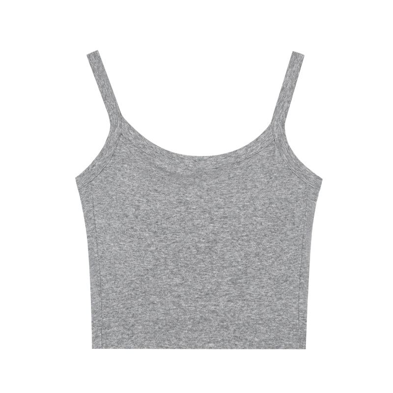 New Slimming Camisole with Chest Pads - Short Outerwear Top for Women