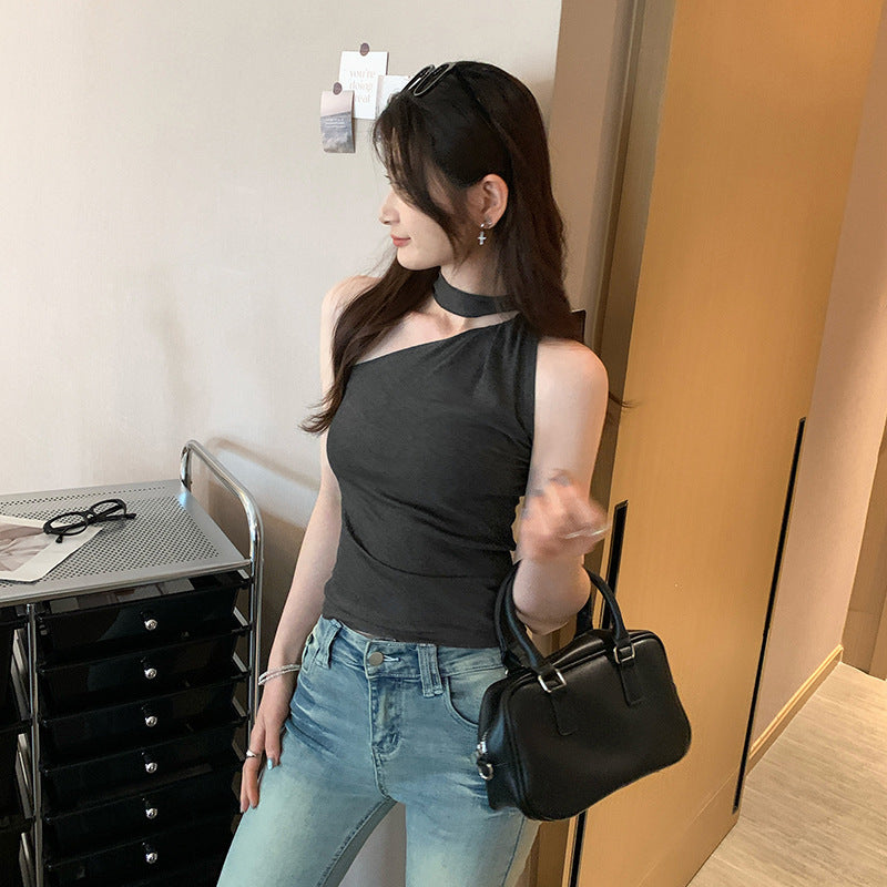 Women's Temperament Lace Splicing Camisole - Summer Sleeveless Outerwear Top