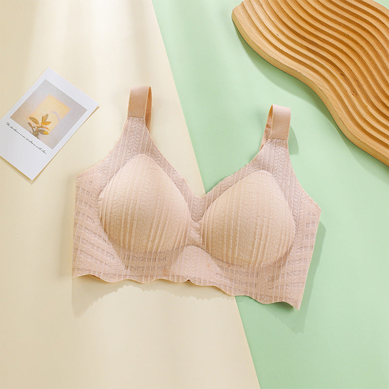Women’s Plus Size Seamless Push-Up Bra – Wireless, No Rims, Breathable, Summer Lightweight Comfort Bra