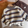Cozy Striped Knit Sweater for Kids