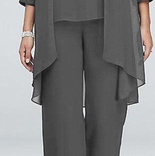 Women's Spring & Summer Solid Color Lace Patchwork Slim Fit Three-Piece Set