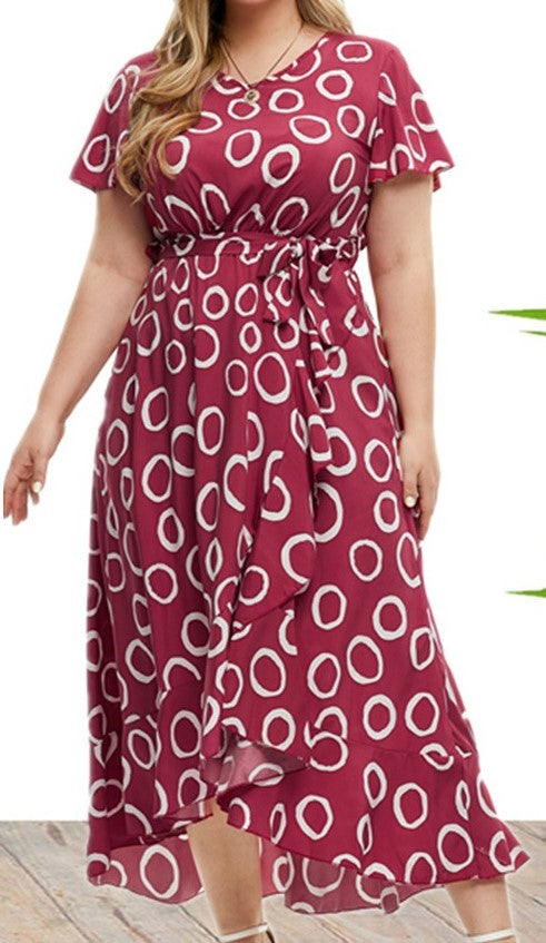 Plus Size Women's Knit Denim Dress (45)