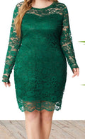 Plus Size Women's Knit Denim Dress (52)