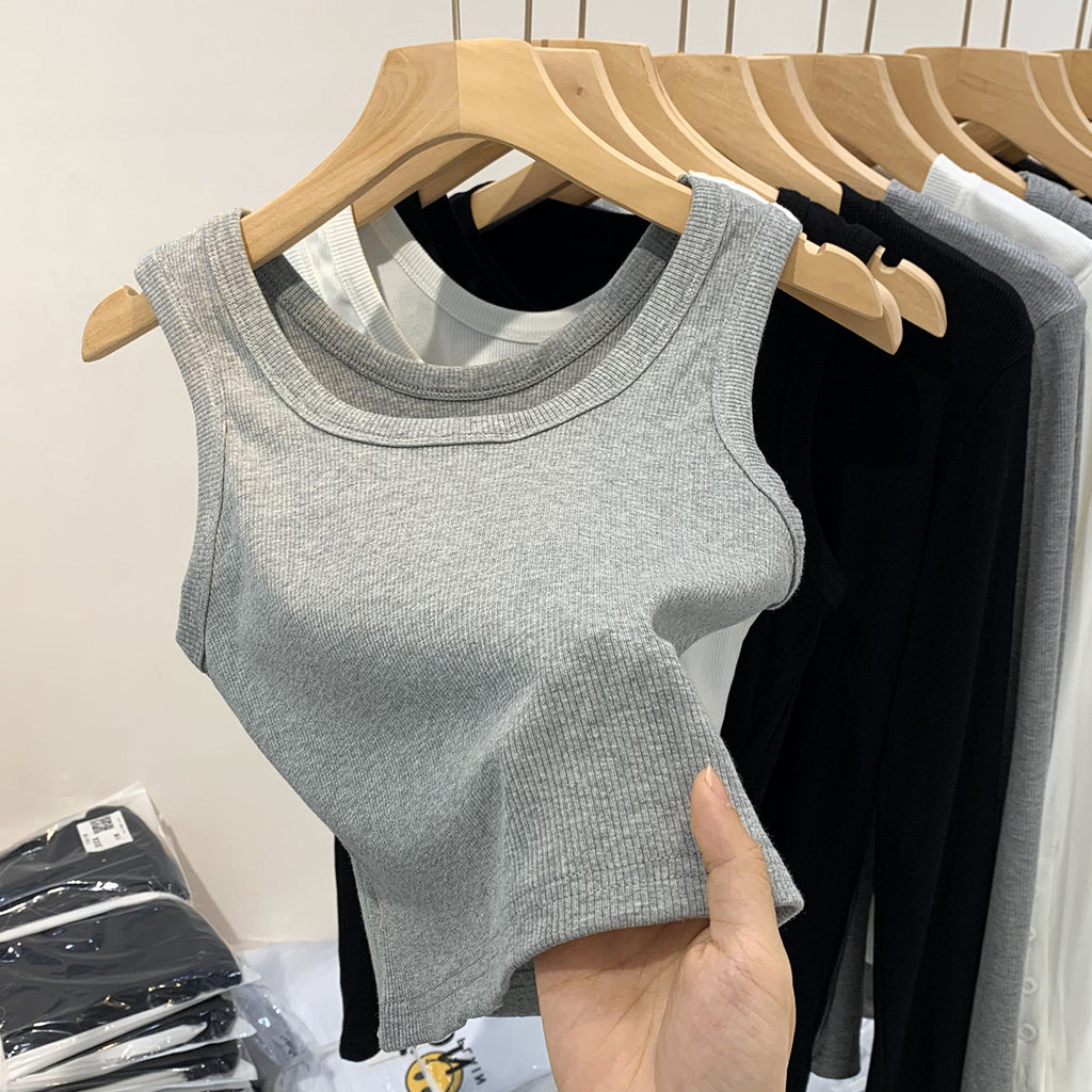 Women's Threaded Camisole Sports Vest - Summer Activewear Essential