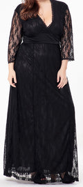 Plus Size Women's Knit Denim Dress