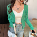 Women's Ice Silk Sunscreen Cardigan - Lightweight Summer Knit Jacket for Sun Protection