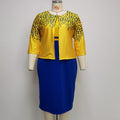 Plus Size Women's Knit Denim Dress (62)