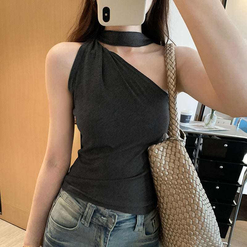 Women's Temperament Lace Splicing Camisole - Summer Sleeveless Outerwear Top