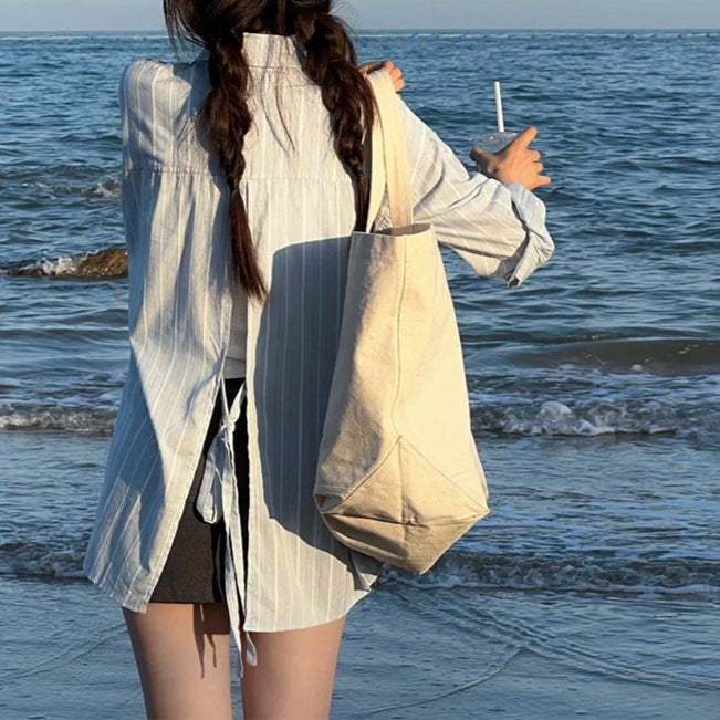 Women's Thin Loose Sun Protection Shirt - Lightweight Summer Design Top