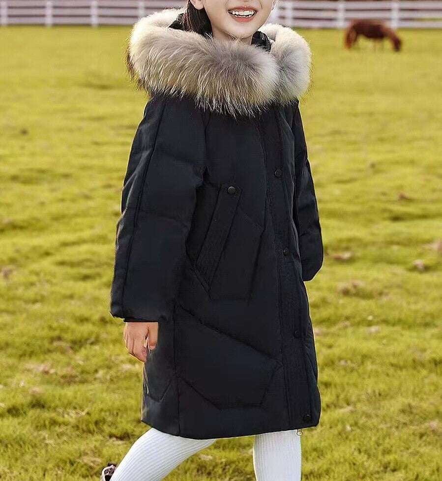 Girls' Puffer Hooded Jacket (17)