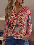 Boho Heritage Print Long Sleeve Tee