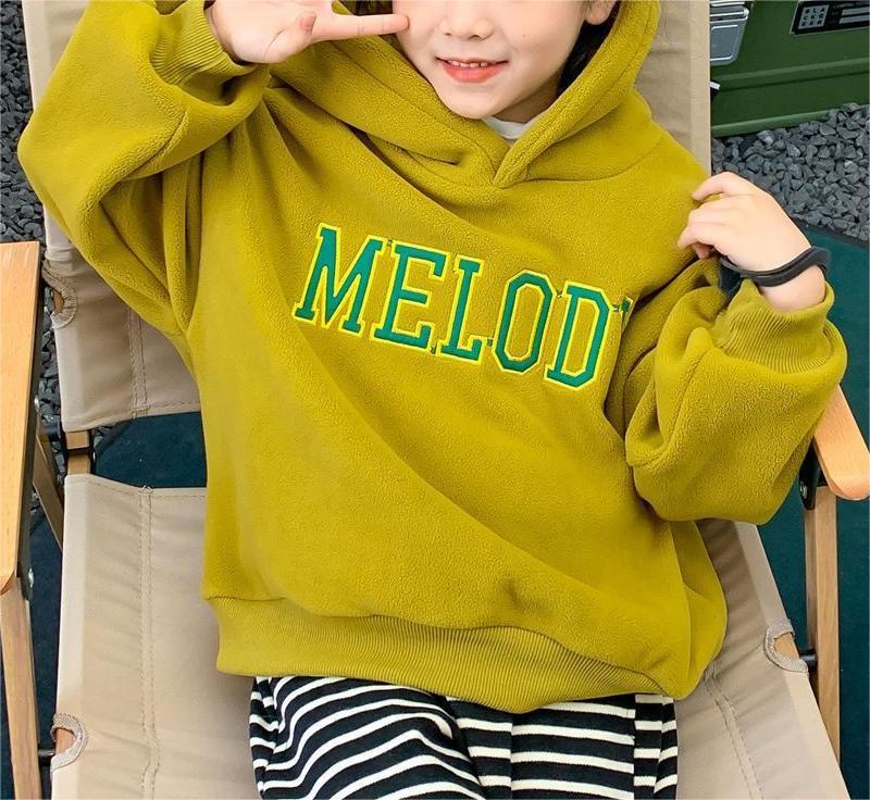 Cozy Thick Lined Style Kids Sweatshirt for Winter