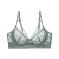 Women French bra, ultra-thin, big breasts, thin, hollow, breast-retracting, lace, beautiful back, beautiful breasts Bra