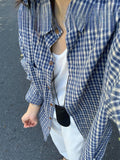 Women's New All-Match Loose Lazy Style Tops with Plaid Shirt - Effortless Street-Chic Comfort