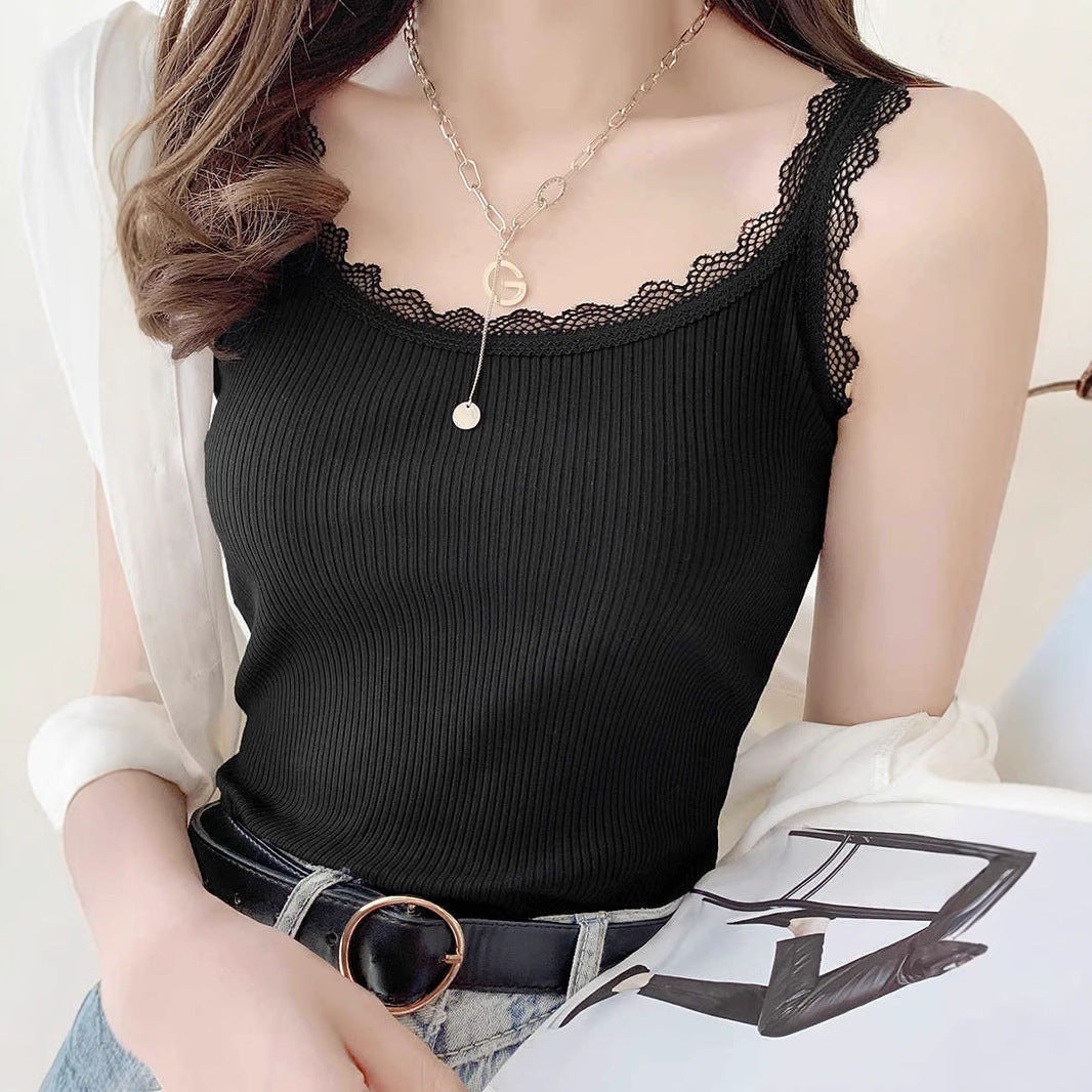 Women's Lace Camisole - Sweet & Spicy Slim-Fit Summer Top | Innerwear or Outerwear Elegance