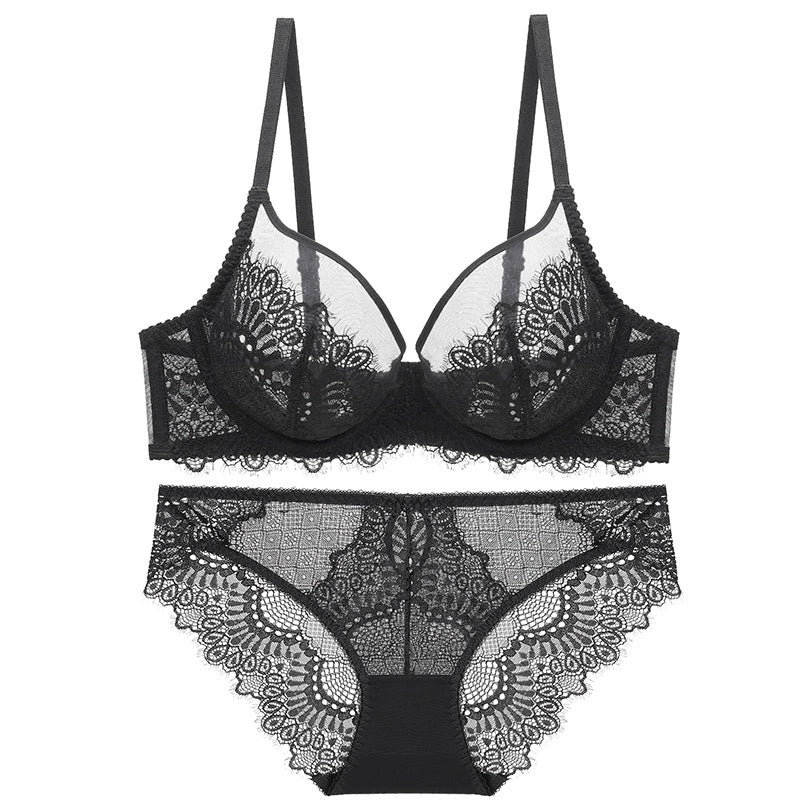 Women Beautiful Back Bra Lace Big Breasts Show Smaller Breasts and Reduce Sagging.