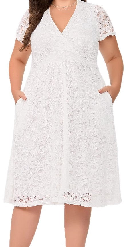 Plus Size Women's Knit Denim Dress (49)