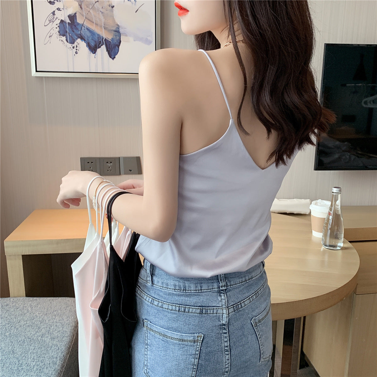 Summer Suspenders Women's Sleeveless Top - 2025 Trendy Loose Fit Vest