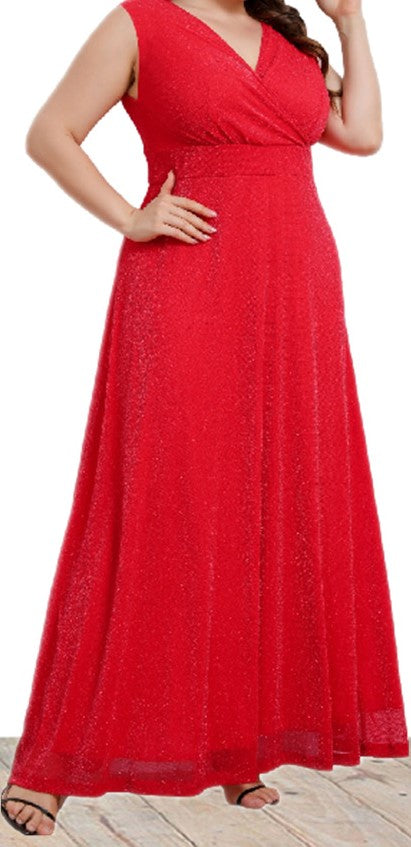 Plus Size Women's Knit Denim Dress (25)