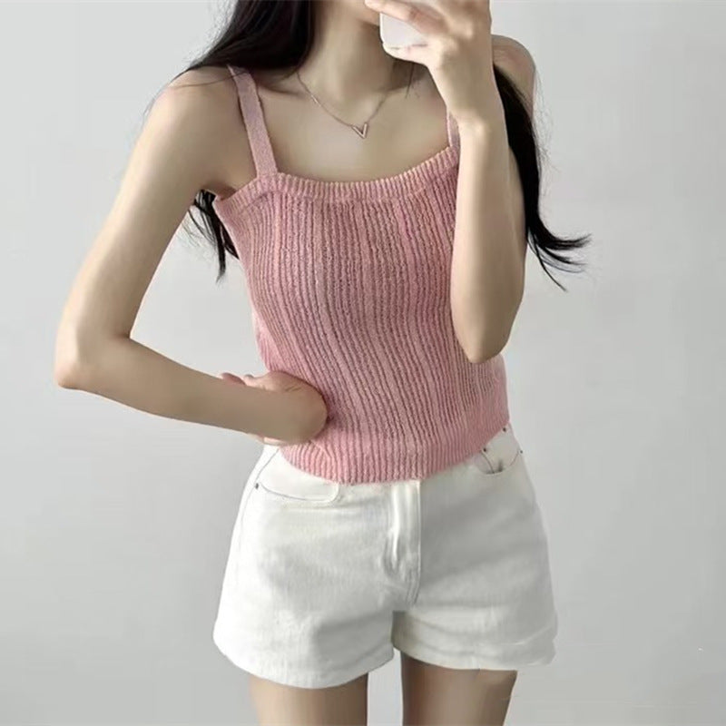 Small Camisole Vest For Women In Summer, Design, Niche, Short, Slim, Girl Tops