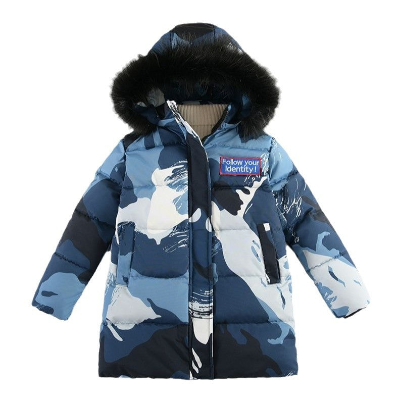 Girls' Puffer Hooded Jacket