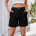 Women's Summer Trendy Elastic Waist Denim Workwear Shorts