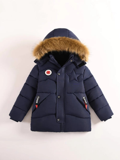 Boys' Puffer Hooded Jacket (3)