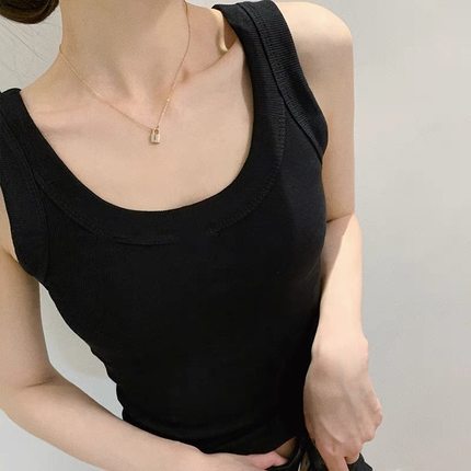 Threaded Inner Camisole Top for Women - Versatile, Slimming, Anti-Exposure Design