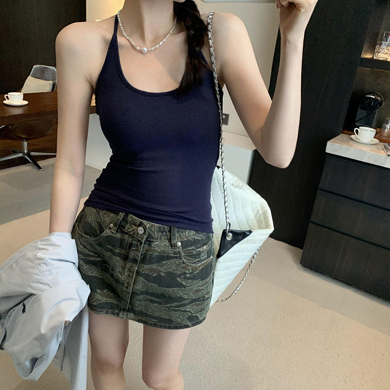 Women's Padded Camisole - Built-In Bra Suspenders Innerwear Tank Top