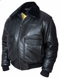 Retro Oversized Pilot Fur Collar Leather Coat