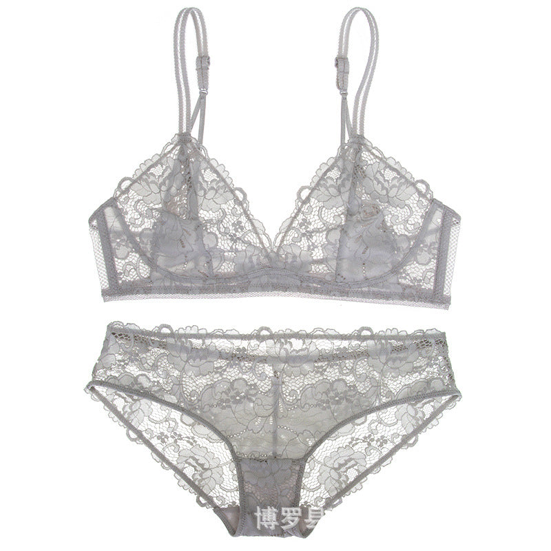 Women bra set, lace push-up, big breasts Bra