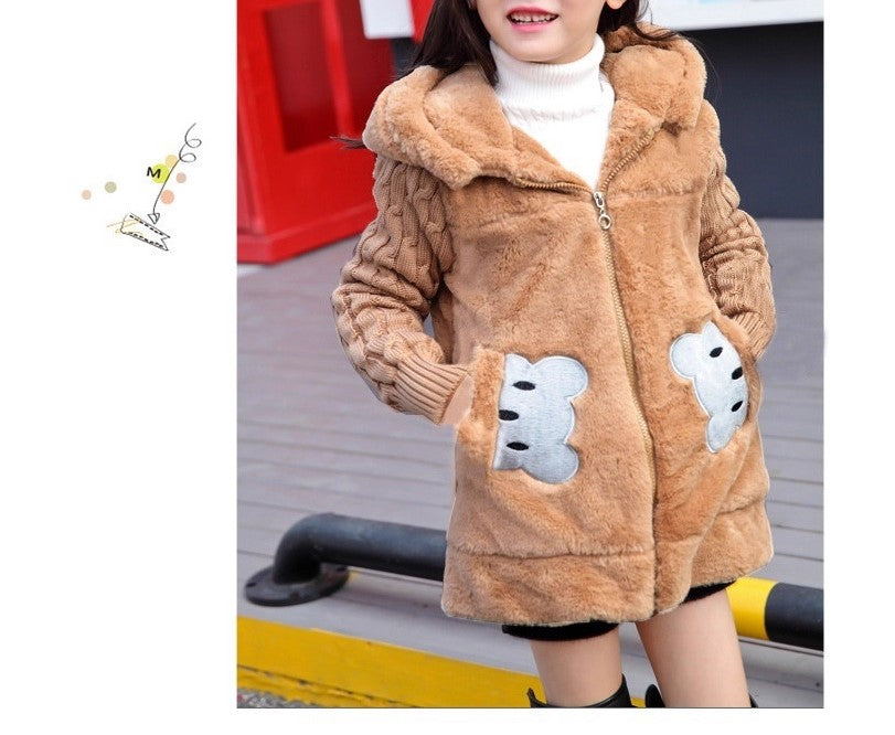 Girls' Puffer Hooded Jacket (38)