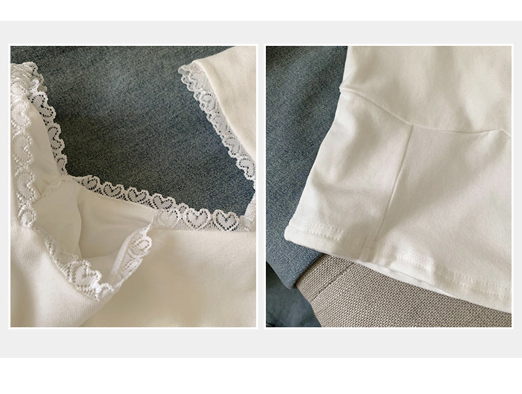 Women's Pure Desire White Lace Sleeveless Vest - Summer Trend Top