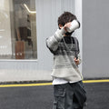 Boys Gradient Round Neck Pullover Knitwear